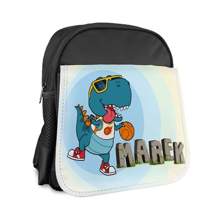 Plecak dla przedszkolaka - Dinozaury z imieniem- różne kolory i wzory.