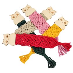 Pleciona zakładka do książki z sową- świetny prezent z okazji Dnia Nauczyciela- wybierz kolor. 2