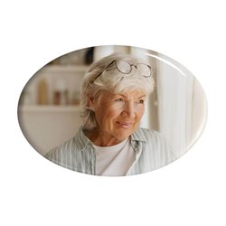 Płytka nagrobkowa owalna ze zdjęciem pamiątkowym. 2