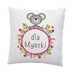 Poduszka z mikrofibry "Dla Myszki".