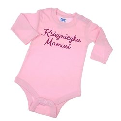 Body dla księżniczki - "Księżniczka Mamusi Księżniczka Tatusia"- krótki lub długi rękaw - wzór 1.