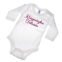 Body dla księżniczki - "Księżniczka Mamusi Księżniczka Tatusia"- krótki lub długi rękaw - wzór 1. 2