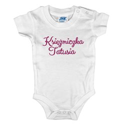 Body dla księżniczki - "Księżniczka Mamusi Księżniczka Tatusia"- krótki lub długi rękaw - wzór 1. 2