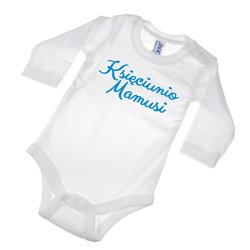 Body dla księciunia - "Księciunio Mamusi, Księciunio Tatusia"- krótki lub długi rękaw - wzór 3. 2