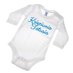 Body dla księciunia - "Księciunio Mamusi, Księciunio Tatusia"- krótki lub długi rękaw - wzór 3. 2