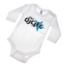 Body dla malucha - "Cały Ojciec"- krótki lub długi rękaw, różne kolory. 2