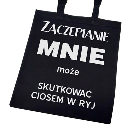 Super torba "Zaczepianie mnie" z długimi uszami i zamkiem.
