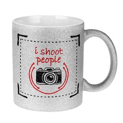 Brokatowy kubek specjalnie dla Fotografa.