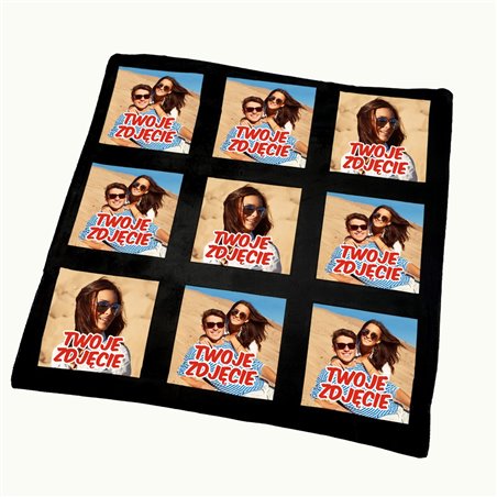 Pluszowa, miękka poduszka z Twoimi 9 zdjęciami.