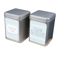 "Herbata dla mężczyzny" - wspaniały pomysł na prezent - personalizowana puszka na herbatę.