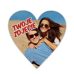 Podkładka pod myszkę w kształcie serca z Twoim zdjęciem, grafiką lub tekstem.