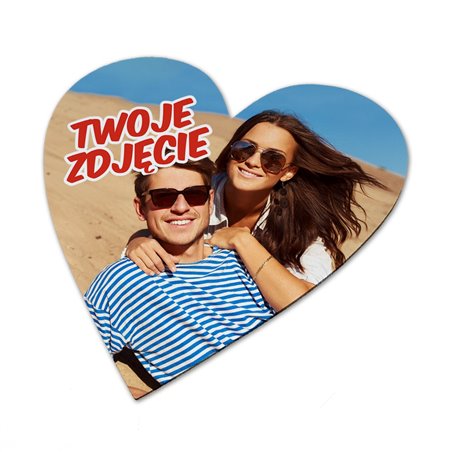 Podkładka pod myszkę w kształcie serca z Twoim zdjęciem, grafiką lub tekstem.