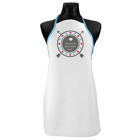 Fartuch (fartuszek) kuchenny "Dom jest tam, gdzie mama".