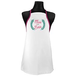 Fartuch (fartuszek) kuchenny "Mum is the boss".