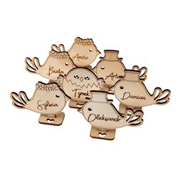 Vinietki ślubne na stół dla gości weselnych- Ptaszki- wybierz swój wzór.