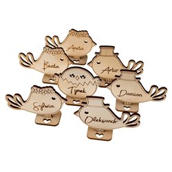 Vinietki ślubne na stół dla gości weselnych- Ptaszki- wybierz swój wzór. 2