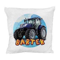 Pluszowa poduszka "Traktory" - personalizacja - podaj imię 2