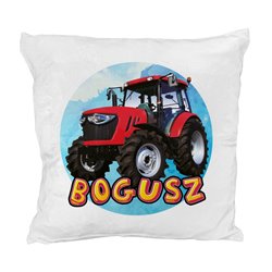 Pluszowa poduszka "Traktory" - personalizacja - podaj imię 2