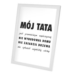 Plakat -"Mój Tata"- świetny prezent z okazji Dnia Ojca. 2