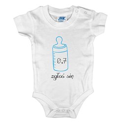 Body dla maluszka z napisem - 0,7 zgłoś się. 2