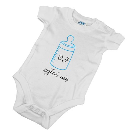 Body dla maluszka z napisem - 0,7 zgłoś się.