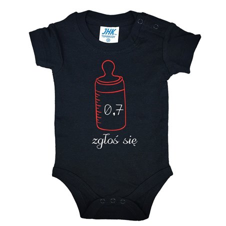 Body dla maluszka z napisem - 0,7 zgłoś się.