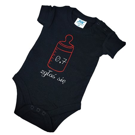 Body dla maluszka z napisem - 0,7 zgłoś się.