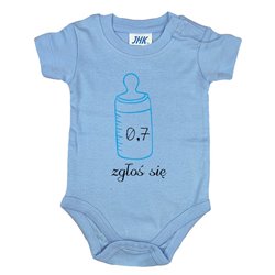 Body dla maluszka z napisem - 0,7 zgłoś się. 2