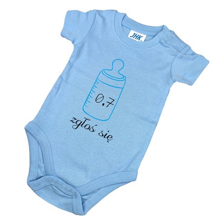 Body dla maluszka z napisem - 0,7 zgłoś się.