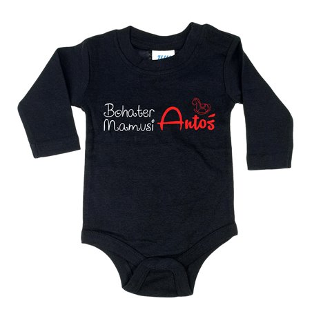 Body dla maluszka z napisem - Bohater Mamusi z imieniem dziecka.