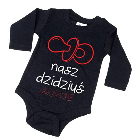 Body dla maluszka z napisem - Nasz dzidziuś z imieniem.