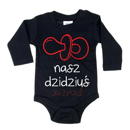 Body dla maluszka z napisem - Nasz dzidziuś z imieniem.