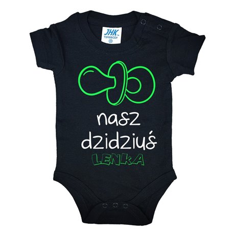 Body dla maluszka z napisem - Nasz dzidziuś z imieniem.