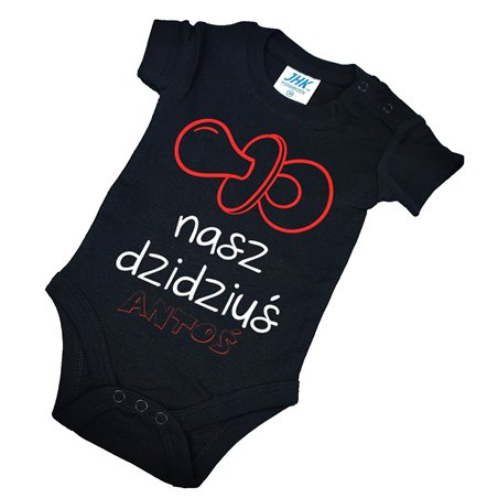 Body dla maluszka z napisem - Nasz dzidziuś z imieniem.