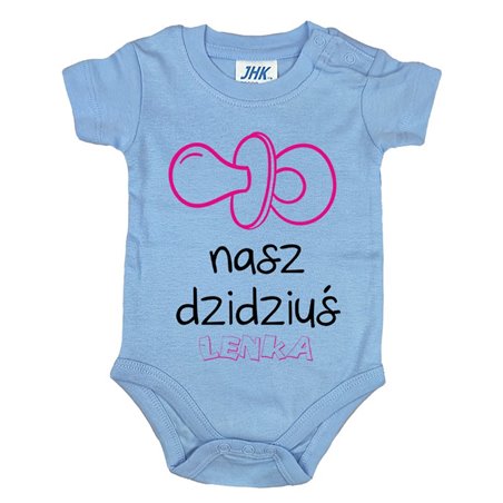 Body dla maluszka z napisem - Nasz dzidziuś z imieniem.