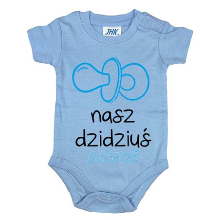 Body dla maluszka z napisem - Nasz dzidziuś z imieniem.