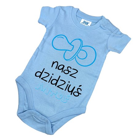 Body dla maluszka z napisem - Nasz dzidziuś z imieniem.
