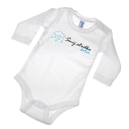 Body dla maluszka z napisem - Śnij słodko z imieniem.