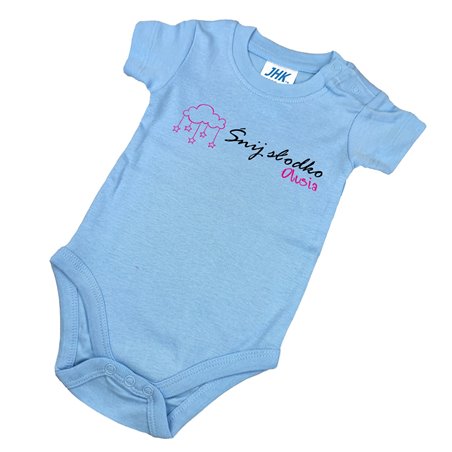 Body dla maluszka z napisem - Śnij słodko z imieniem.