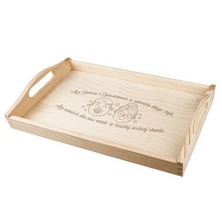 Taca z grawerem specjalnie dla Babci i Dziadka.