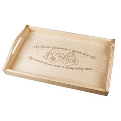 Taca z grawerem specjalnie dla Babci i Dziadka.