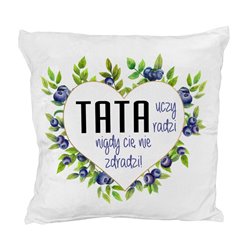 Pluszowa poduszka "TATA" -milutka i mięciutka - jak misio.