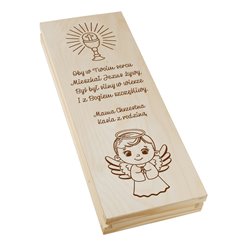 Duże pudełko na czekoladę XXL i pieniądze na Komunię Świętą.