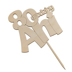 Topper na tort z okazji urodzin z imieniem solenizanta. 2