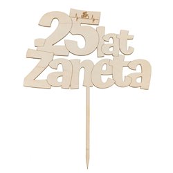 Topper na tort na urodziny - z imieniem solenizanta- dla miłośnika jazdy rowerem.