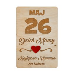 Tabliczka do sesji zdjęciowych- kartka z kalendarza- Dzień Mamy.