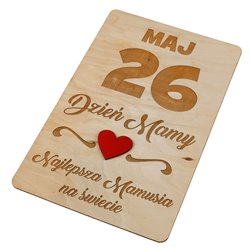 Tabliczka do sesji zdjęciowych- kartka z kalendarza- Dzień Mamy. 2