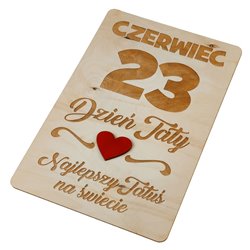 Tabliczka do sesji zdjęciowych- kartka z kalendarza- Dzień Taty. 2