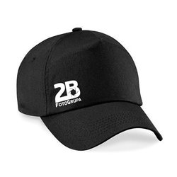 Czapka pięciopanelowa z daszkiem czarna "FotoGrupa 2B"- wzór 2.