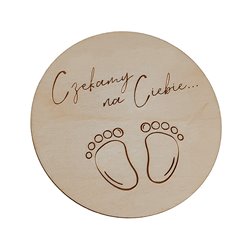 Tabliczka do sesji zdjęciowych- Czekamy na Ciebie.